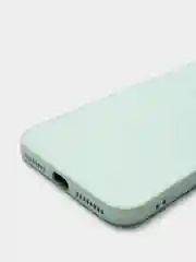 Мятный чехол силиконовый со стеклянной панелью для iPhone 7 Plus / iPhone 8 Plus