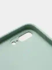 Мятный чехол силиконовый со стеклянной панелью для iPhone 7 Plus / iPhone 8 Plus
