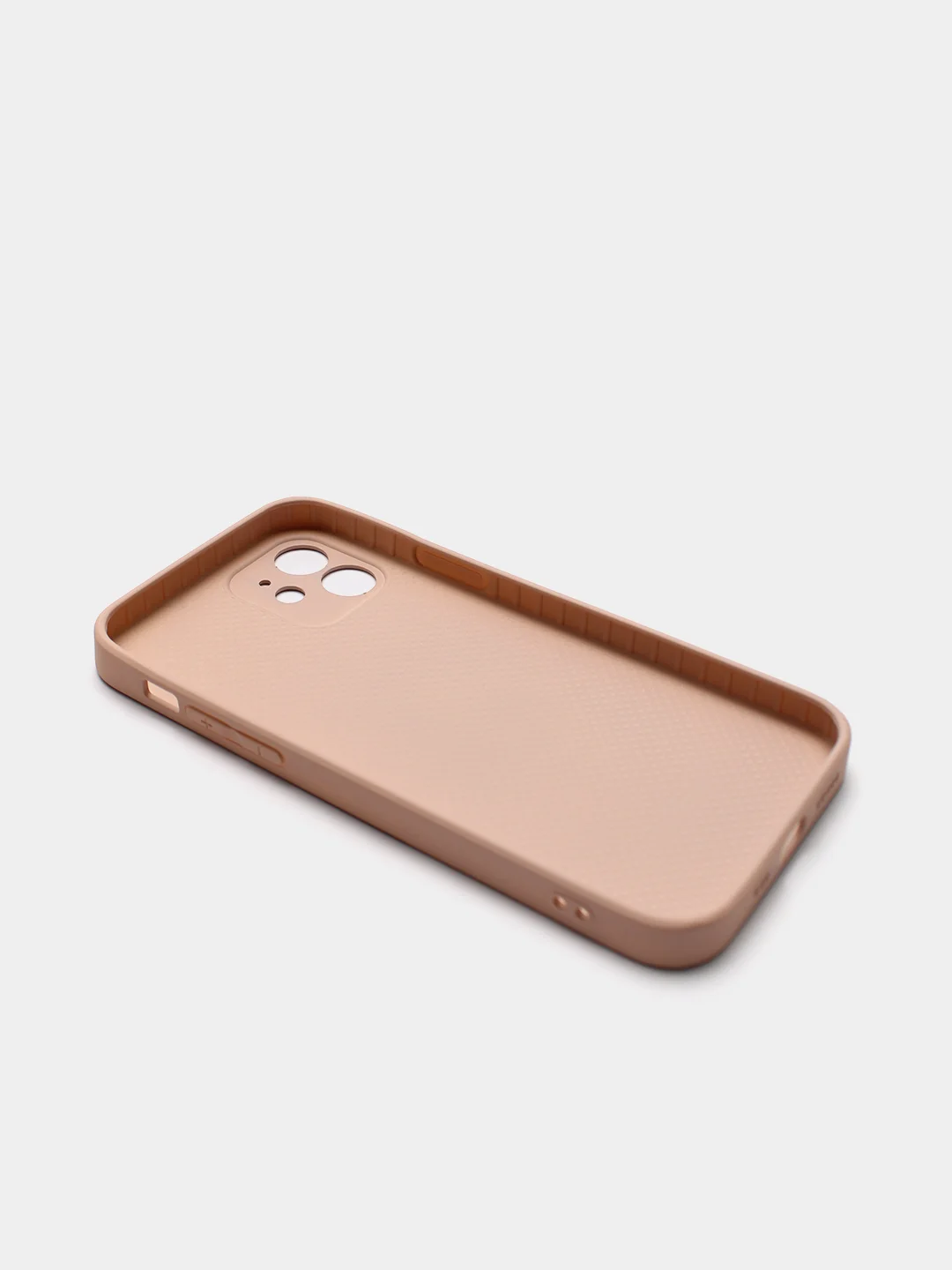 Кремовый силиконовый чехол для iPhone 12, со стеклянной панелью