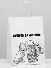 Подарочные крафт пакеты с оригинальными приколами