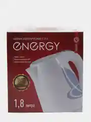 Чайник ENERGY E-211, 1,8 л, диск, бело-красный