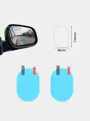 Защитная пленка/наклейка Анти-дождь на боковые зеркала автомобиля, 2 штуки