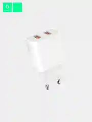 Сетевое зарядное устройство Denmen DC05, 2.4 A, 2 USB порта, White
