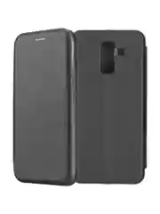 Красный чехол книжка для Samsung Galaxy J8 2018, Самсунг Джи 8