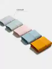 Розовый высокие женские хлопковые трусы