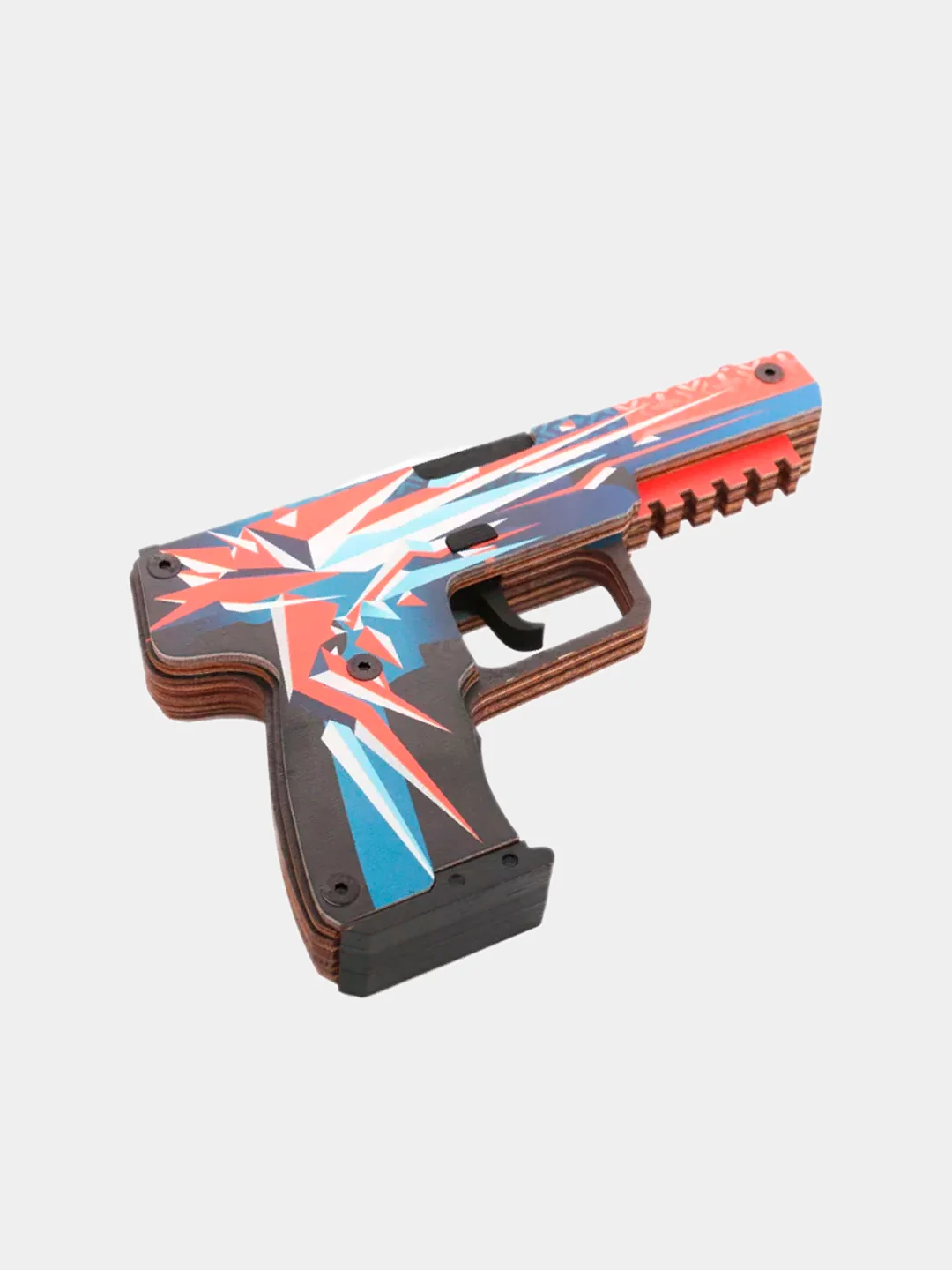 Резинкострел пистолет Five-Seven (FN) из кс го / cs go (Буйство Красок), дерево