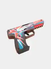 Резинкострел пистолет Five-Seven (FN) из кс го / cs go (Буйство Красок), дерево