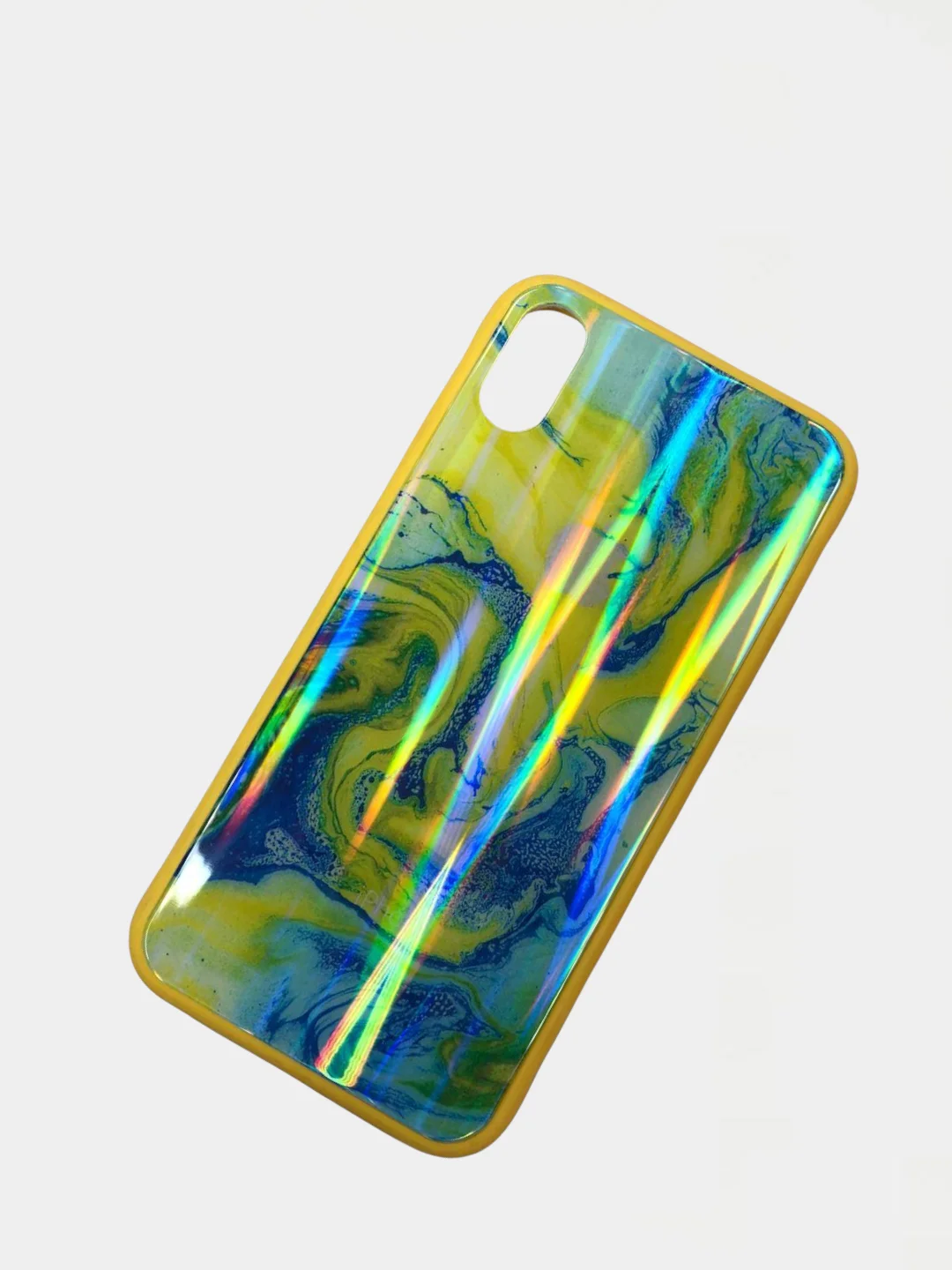 Желтый чехол для iPhone X, XS