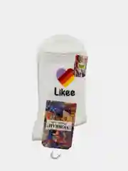 Белый носки женские, плотные, высокие, с ярким принтом Likee, Morrah