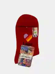 Багровый носки женские, плотные, высокие, с ярким принтом Likee, Morrah