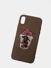 Коричневый чехол iPhone X