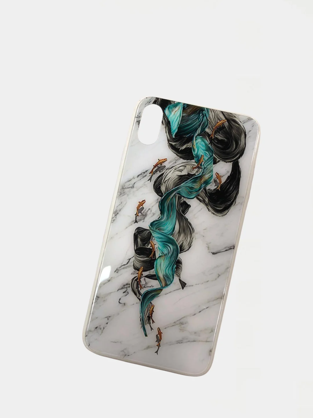Зеленый чехол с рисунком для iPhone X XS XS Max
