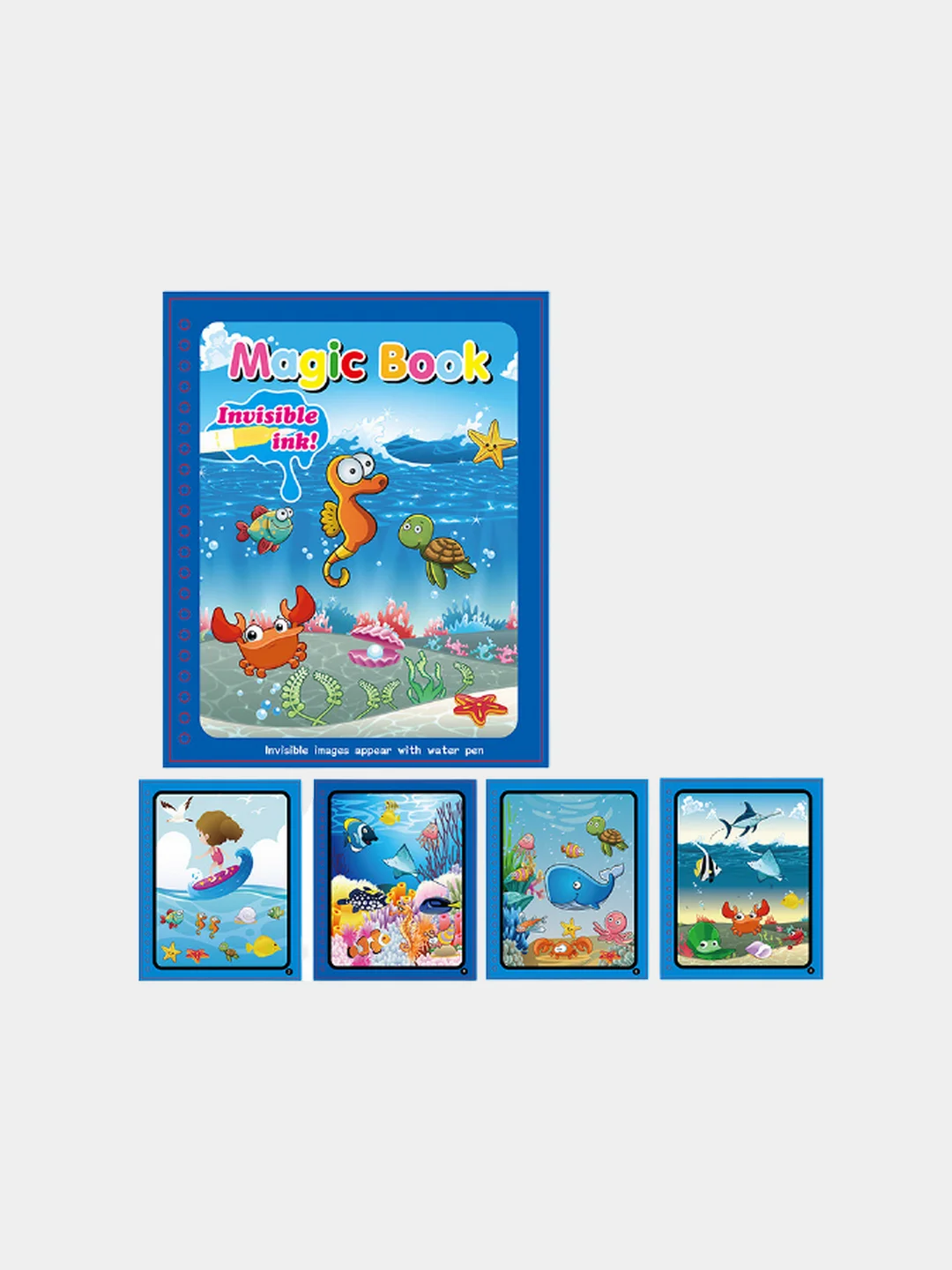 Ледяной многоразовая водная раскраска для детей