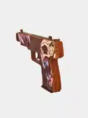 Резинкострел пистолет Five-Seven (FN) из кс го / cs go 1.5 Жнец, дерево