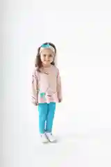 Комплект Золотой ключик для девочек: кофта с длинным рукавом, легинсы и повязка на голову