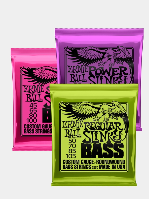 Комплект струн для бас-гитары Ernie Ball Nickel Wound, никель, разные калибры