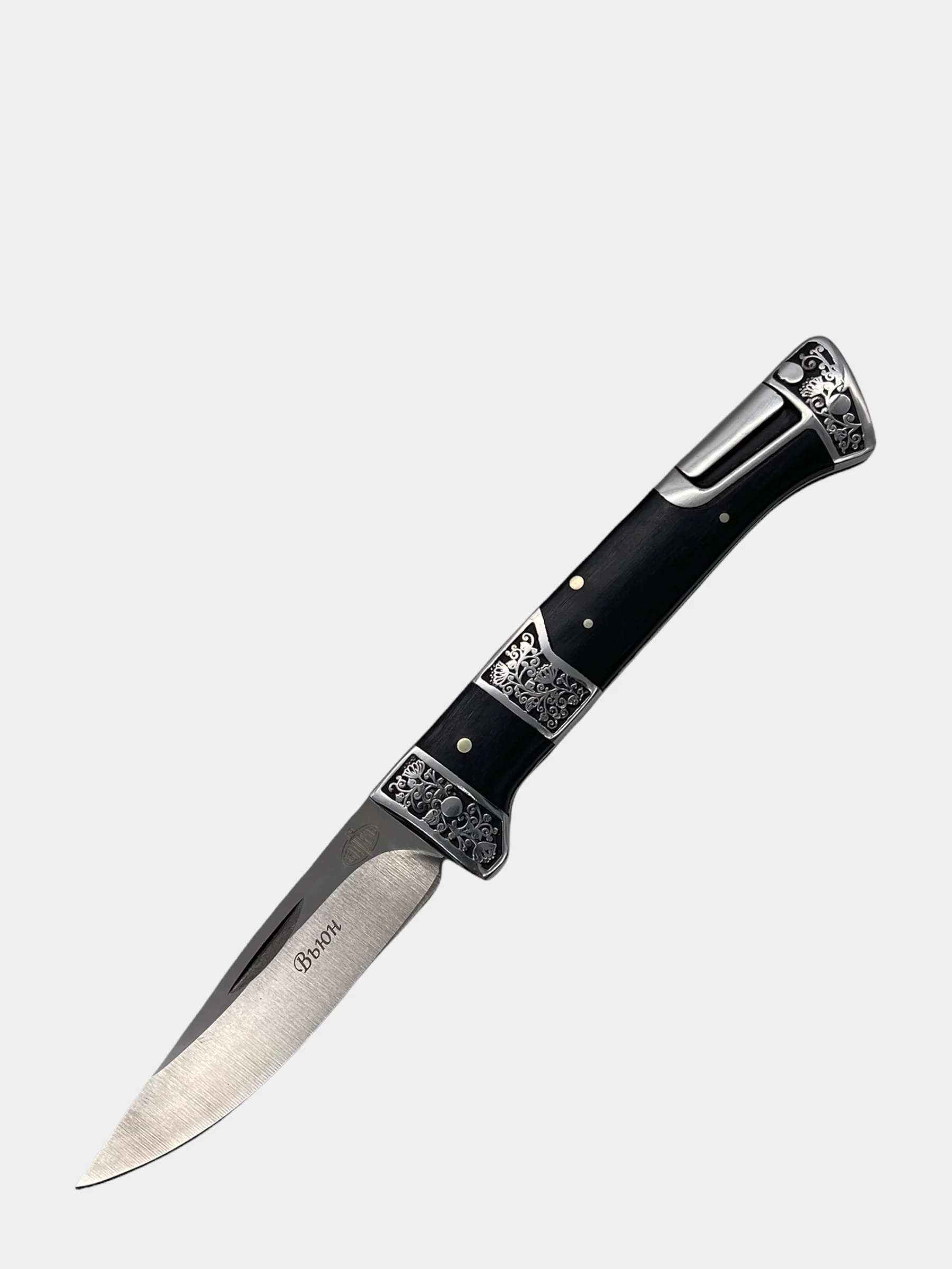 Нож "Вьюн" складной туристический, сталь 50Х14МФ, замок Back Lock  (Витязь B5201)