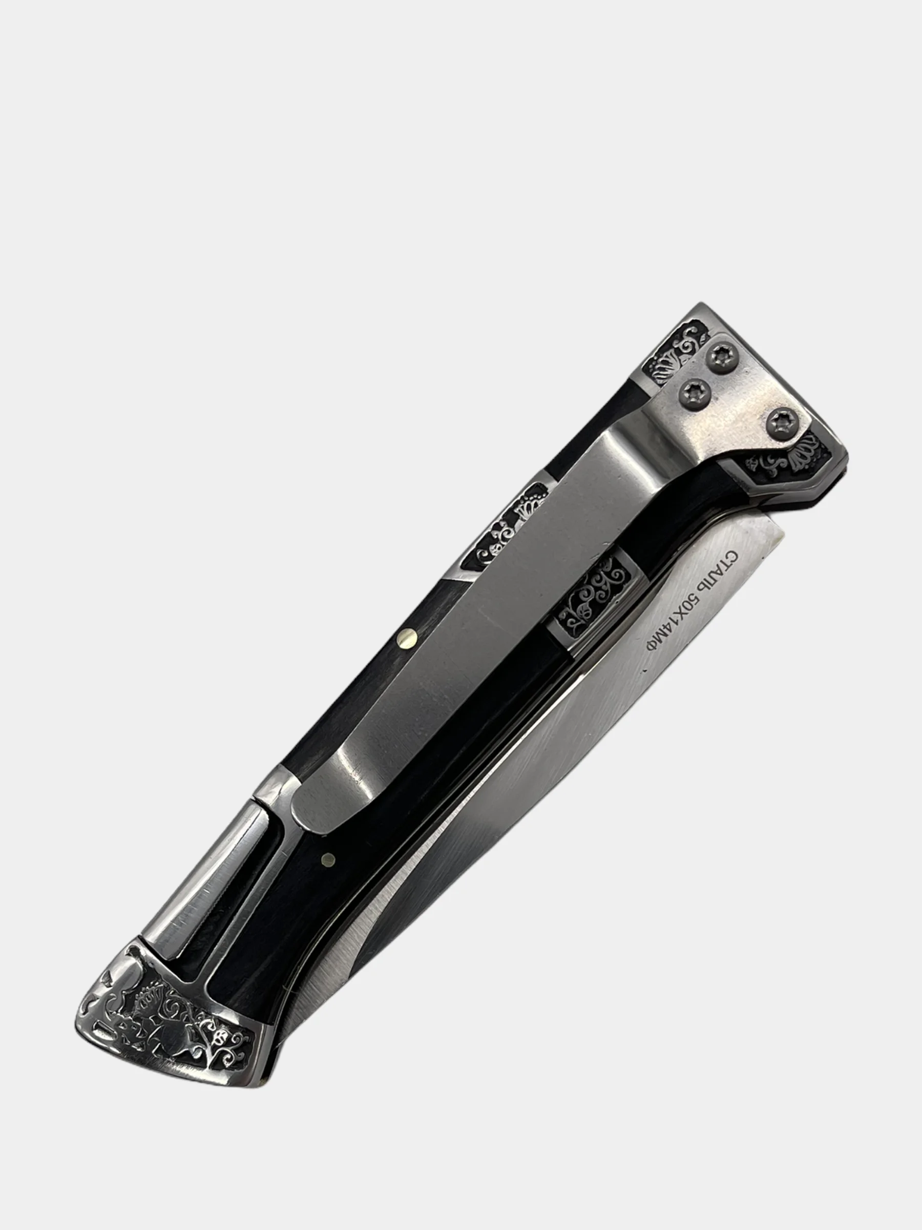 Нож "Вьюн" складной туристический, сталь 50Х14МФ, замок Back Lock  (Витязь B5201)