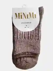 Бежевый теплые женские носки из шерсти Minimi  "Inverno", 3303