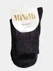 Черный теплые женские носки из шерсти Minimi  "Inverno", 3303