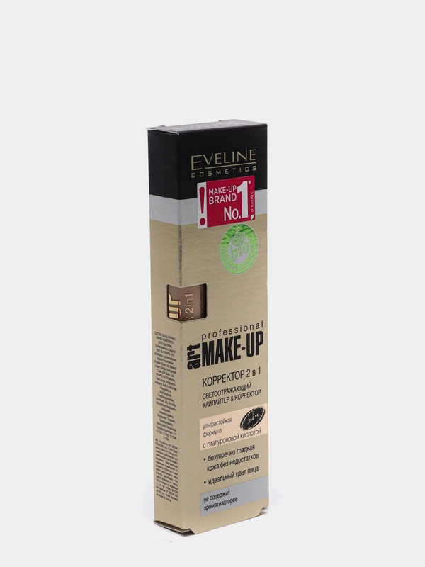 Eveline Cosmetics Корректор для лица 2 в 1 Art Make-up Professional,тон 04 Светлый, 7 мл