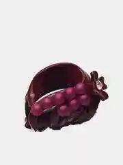 Багровый заколка для волос , крабик