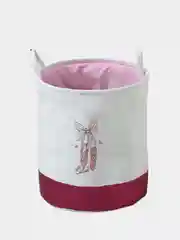 Бордовый корзина для белья и хранения тканевая с ручками