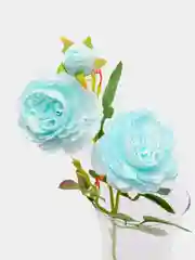Голубой искусственные цветы Пион шёлковый, растения, роза 1шт