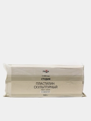 Пластилин скульптурный белый, мягкий, 1000 г, Гамма (vvv)