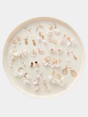 Серьги "Total white"