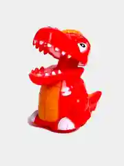 Красный игрушка инерционная Динозавр, двигается от нажатия