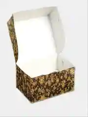 Черный коробки на 6 капкейков новогодние. 27*15*10 см.