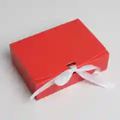 Красный коробка складная, 16,5 х 12,5 х 5 см / 20 х 18 х 5 см, 4 цвета