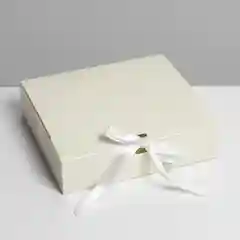 Кремовый коробка складная, 16,5 х 12,5 х 5 см / 20 х 18 х 5 см, 4 цвета