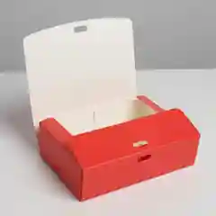 Красный коробка складная, 16,5 х 12,5 х 5 см / 20 х 18 х 5 см, 4 цвета