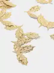 Золотой патч "Листочки" 35*40 мм