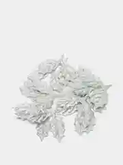 Серебряный патч "Листочки" 35*40 мм
