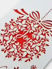 Бордовый поздравительная открытка "Новый год"