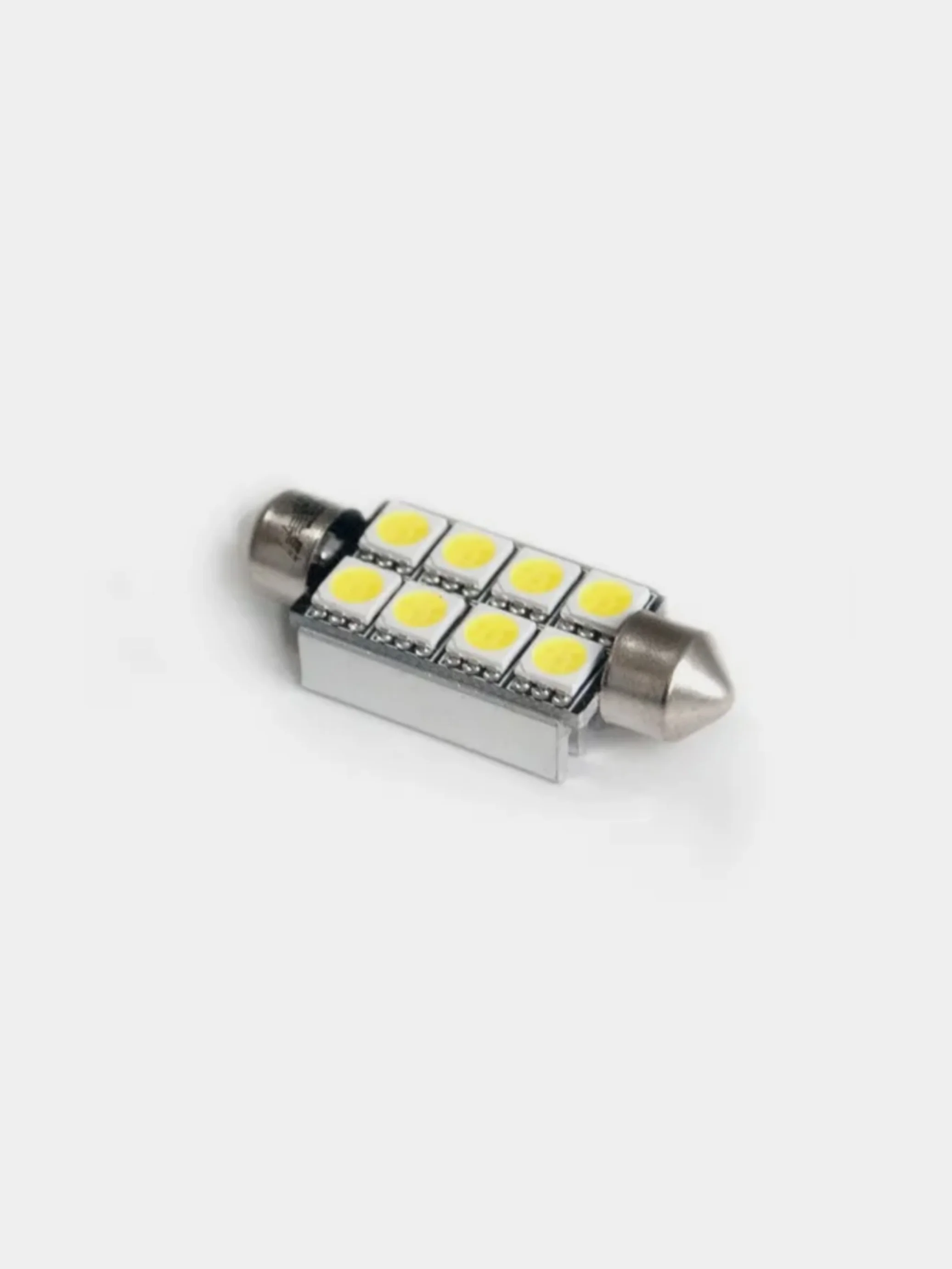 Лампа светодиодная, белая, T11, (SV 8.5) 8x5050 SMD 41mm Canbus, 2 шт