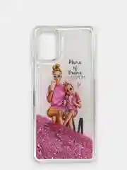Конфетный чехол Samsung Galaxy M31s, Галакси М31с силиконовый переливающийся жидкий с блестками