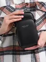 Черный сумка через плечо, женская