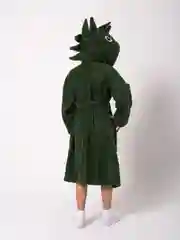 Зеленый халат детский,  махровый, хлопок