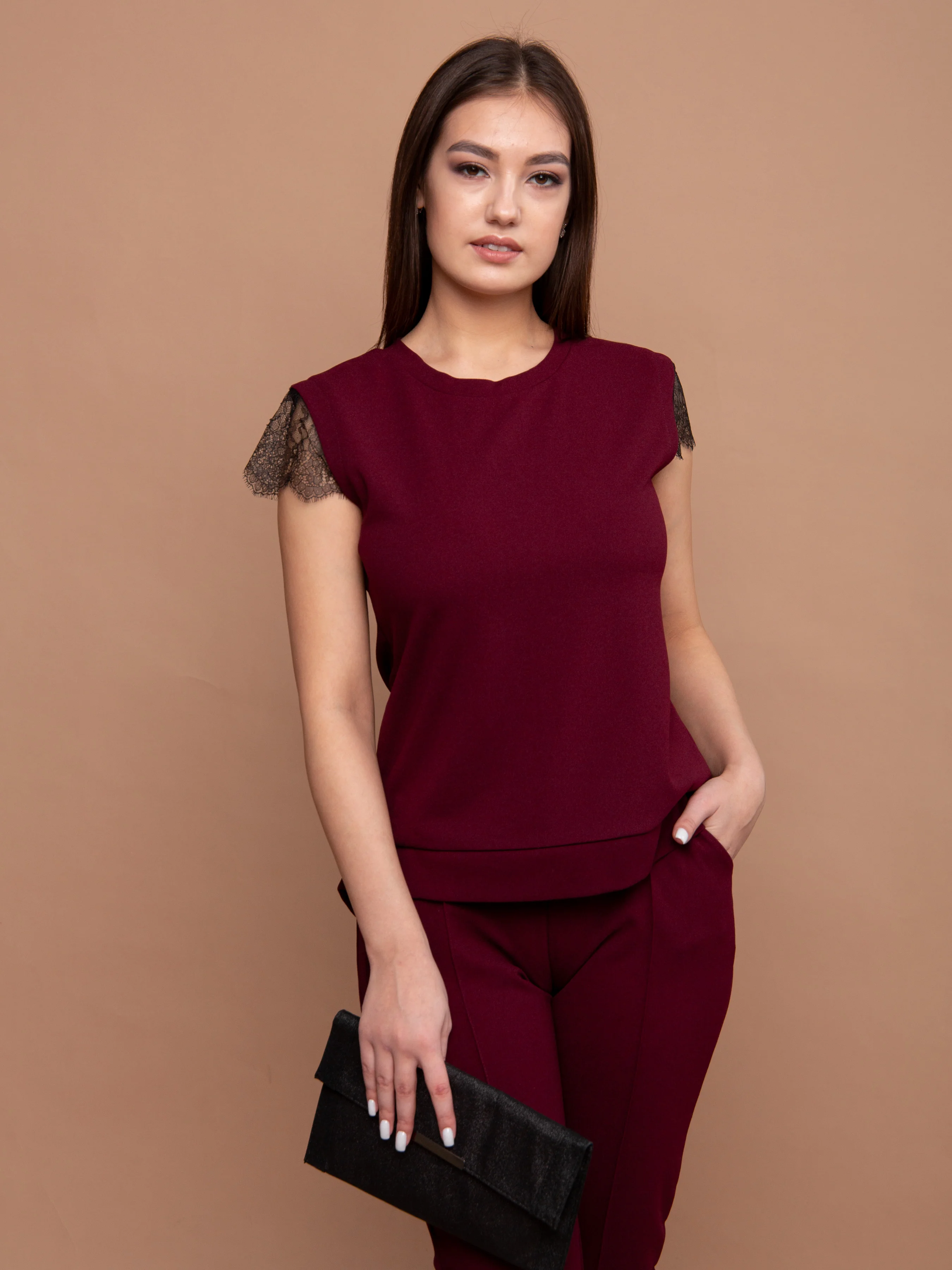 Бордовый комплект одежды TOPLES женский