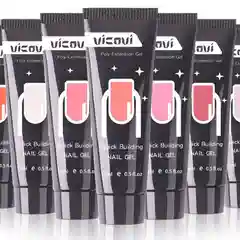 Акригель  "VICOVI" гель, полигель 15 мл для наращивания ногтей