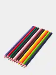 Карандаши заточенные Calligrata, шестигранные, пластиковые, 12 цветов
