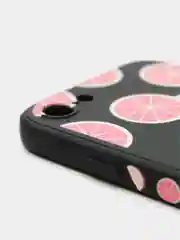 Оранжевый чехол на iPhone "Фрукты" силиконовый, плотный, 7/8 Plus XR 11 12 Pro mini 13 Pro