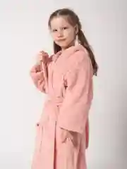 Розовый халат детский,  махровый, хлопок