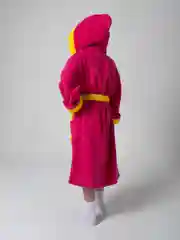 Вишнёвый халат детский,  махровый, хлопок