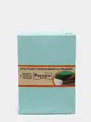 Мятный простыня натяжная на резинке, 160х200х20 см
