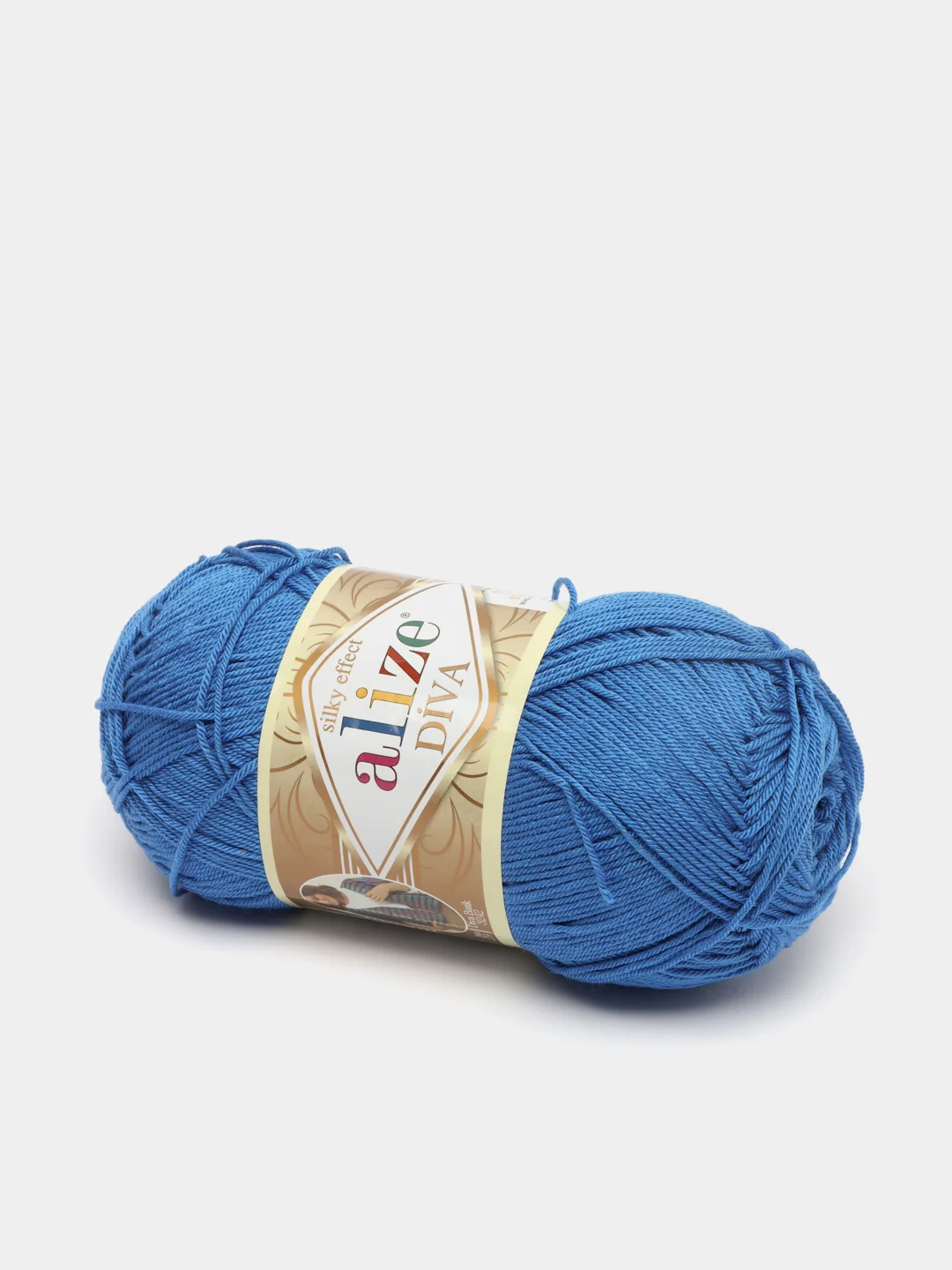 Синий пряжа Alize Diva 100% Микрофибра 100г 350м